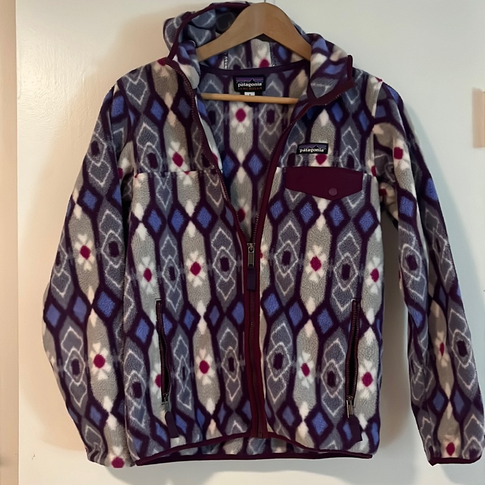 Patagonia | Synchilla Full Zip | Pine Patch Lupine |Hooded Fleece - Picture 2 of 6